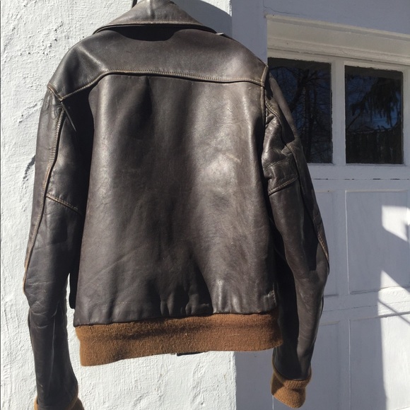 HP🇺🇸 60s Vintage Leathercraft bomber avatar moto - Picture 4 of 8